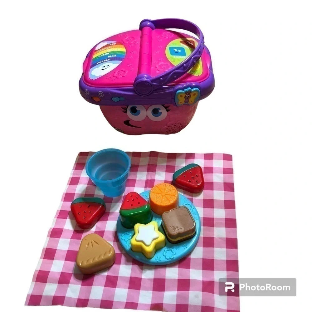 Leap Frog Shapes and Sharing Picnic Basket Pink Kids Toy